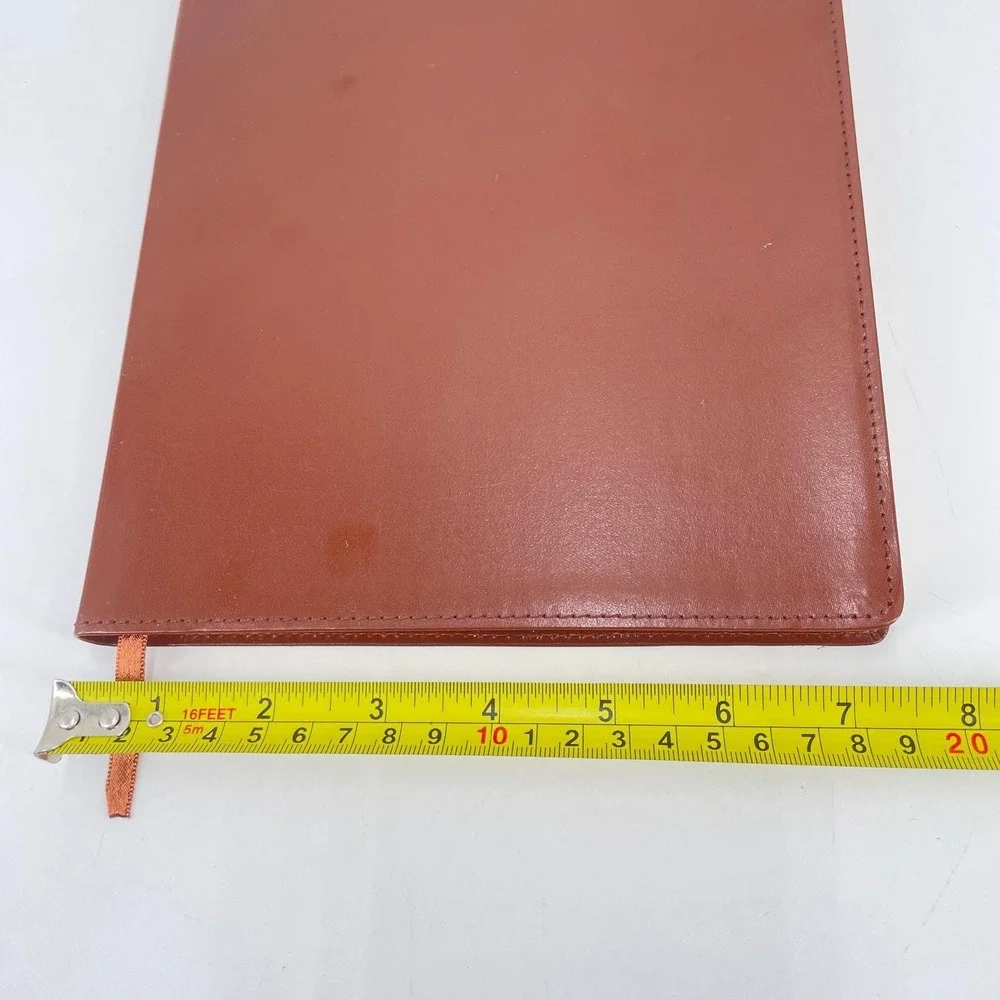 Colorbok Saddle Brown Bonded Leather Journal B5 Lined Gold Gilded Edges 17845